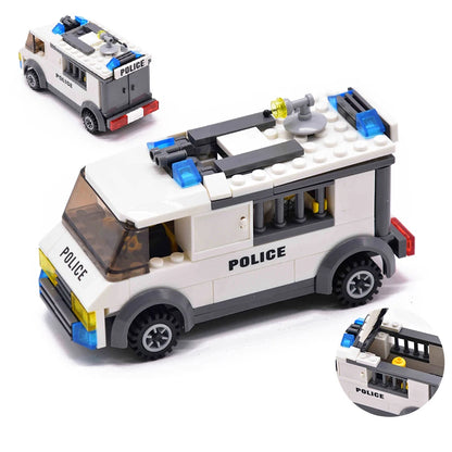 New City Fire Fighting Truck Car Vehicle Police Building block T