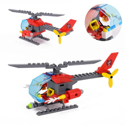 New City Fire Fighting Truck Car Vehicle Police Building block T