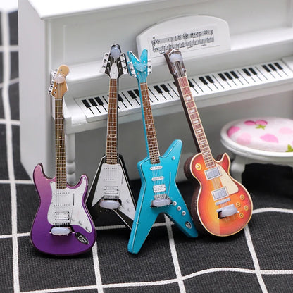 Miniature Electric Guitar Dollhouse Accessory