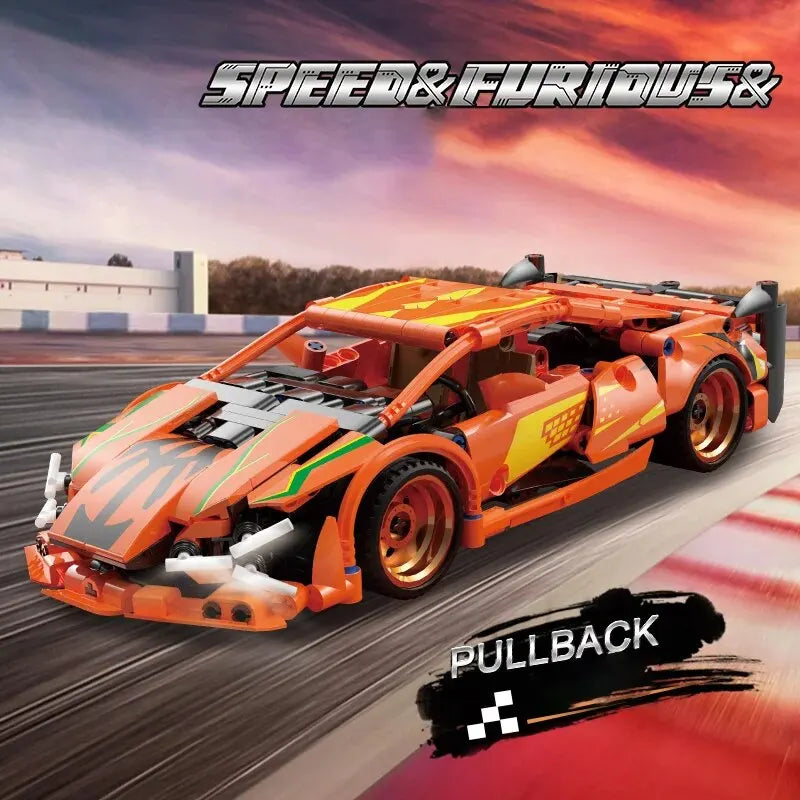 City Speed Car Building Blocks 451PCS Luxury Auto Racing Vehicle