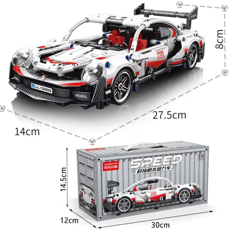 City Speed Car Building Blocks 451PCS Luxury Auto Racing Vehicle