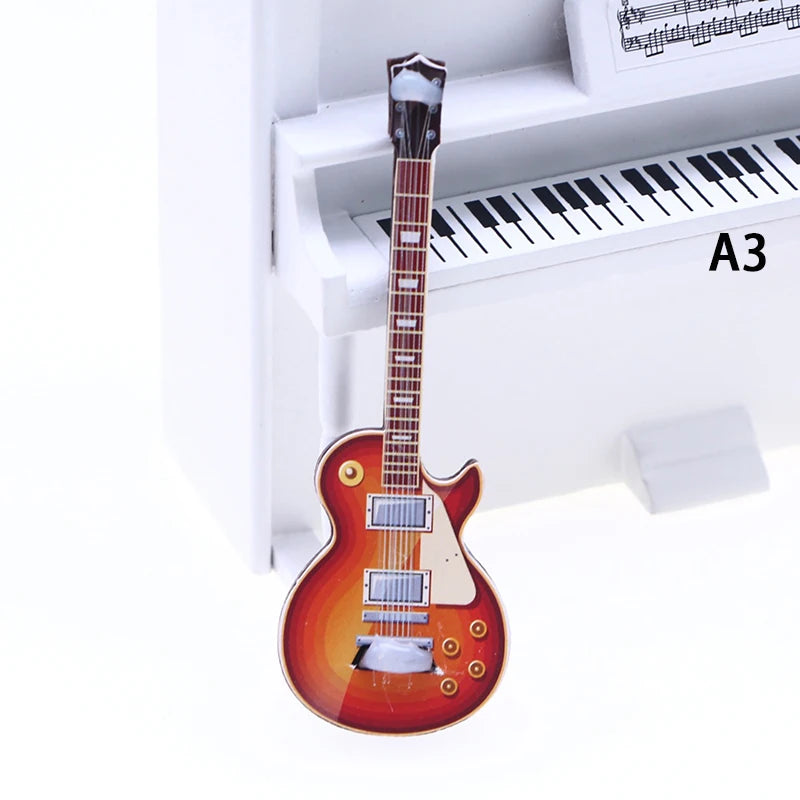 Miniature Electric Guitar Dollhouse Accessory