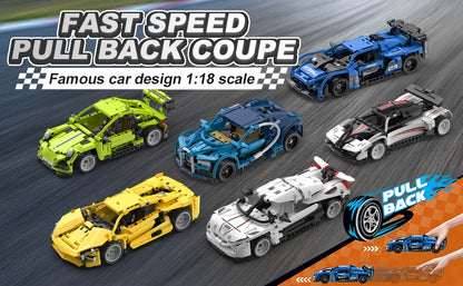 City Speed Car Building Blocks 451PCS Luxury Auto Racing Vehicle