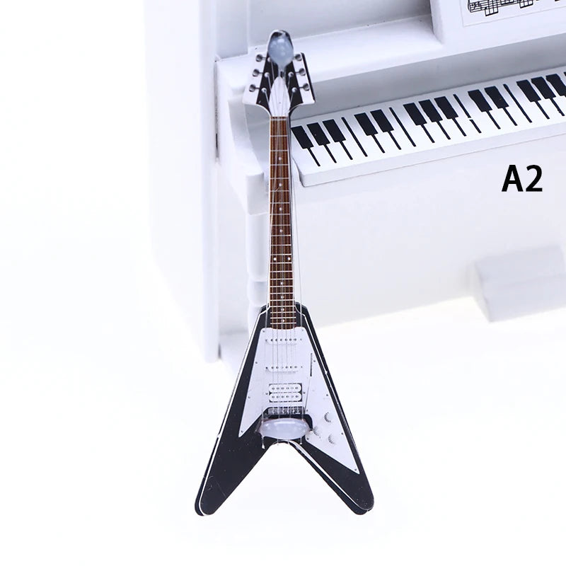 Miniature Electric Guitar Dollhouse Accessory