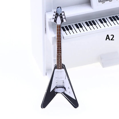 Miniature Electric Guitar Dollhouse Accessory