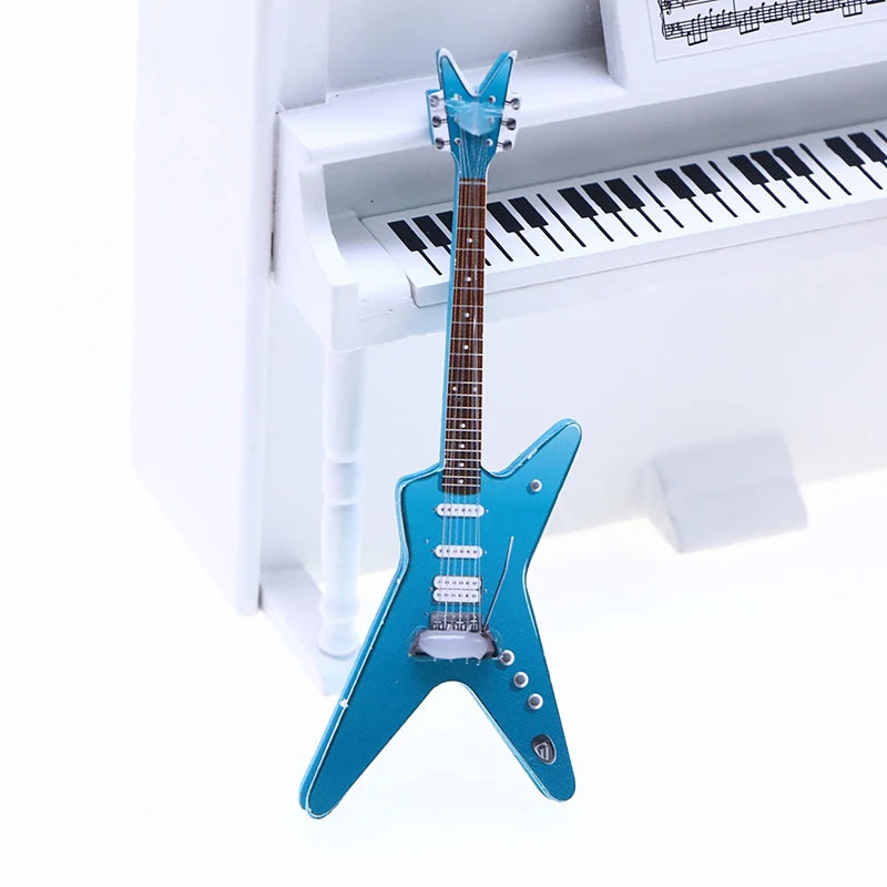 Miniature Electric Guitar Dollhouse Accessory
