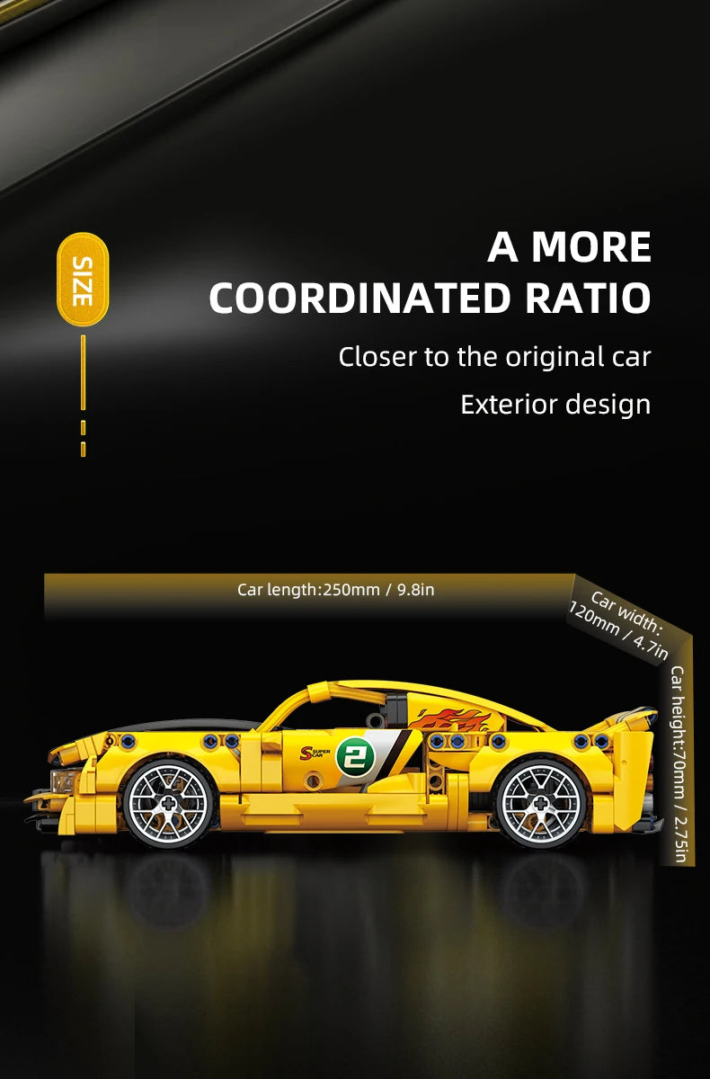 City Speed Car Building Blocks 451PCS Luxury Auto Racing Vehicle