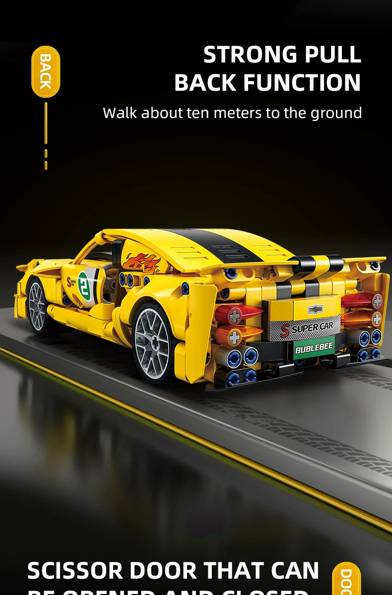 City Speed Car Building Blocks 451PCS Luxury Auto Racing Vehicle