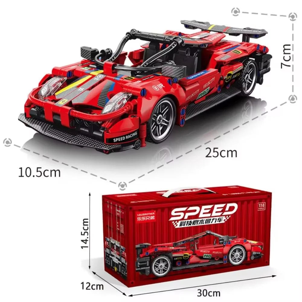 City Speed Car Building Blocks 451PCS Luxury Auto Racing Vehicle