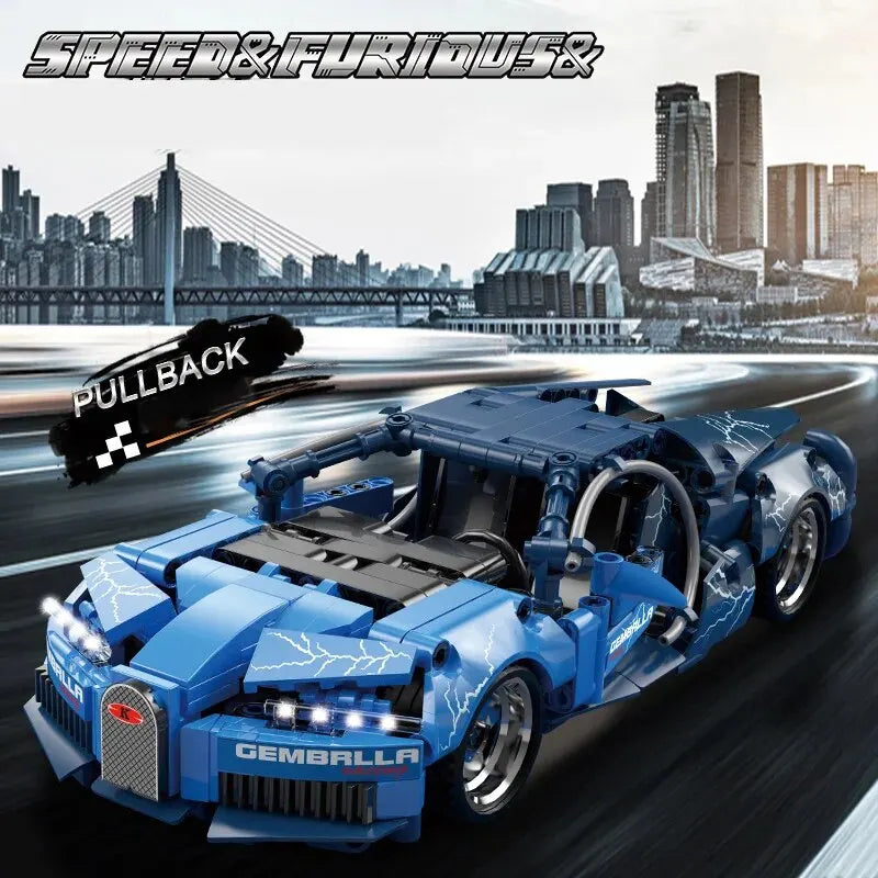 City Speed Car Building Blocks 451PCS Luxury Auto Racing Vehicle