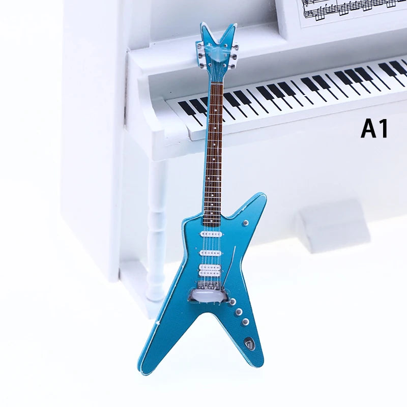 Miniature Electric Guitar Dollhouse Accessory